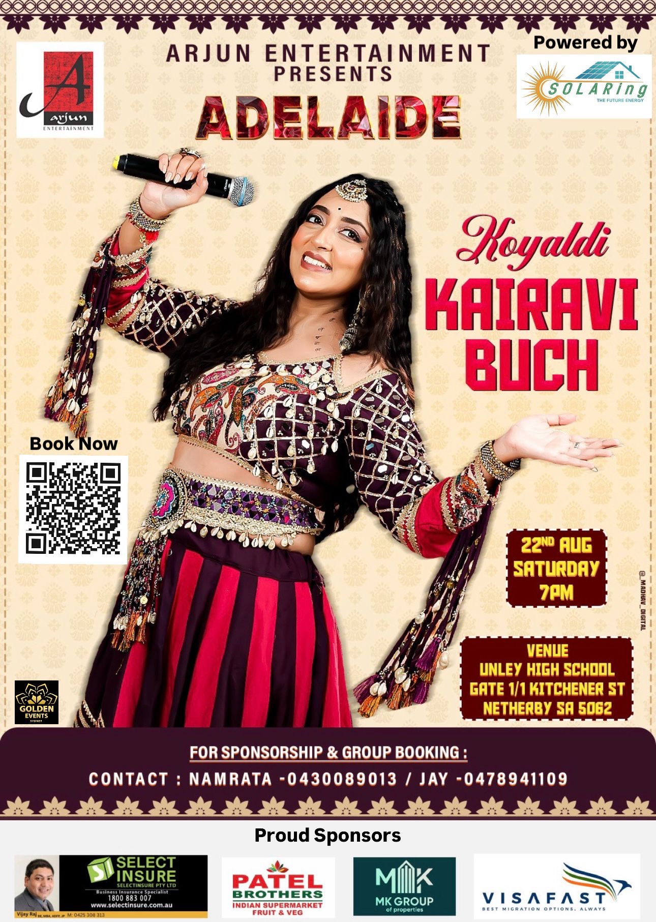 Garba Night With Kairavi Buch- Adelaide