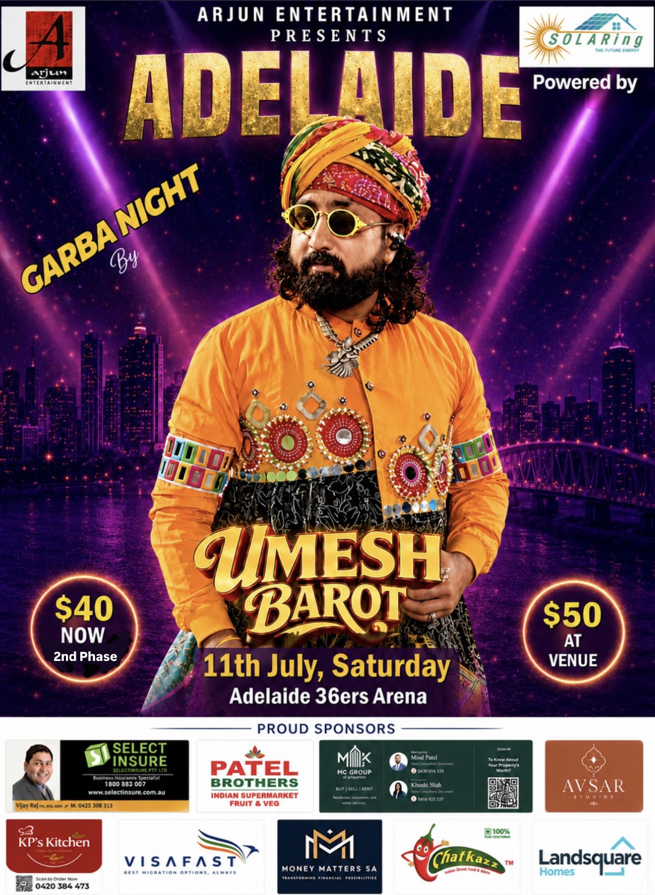 Garba Night with Umesh Barot 2026-Adelaide