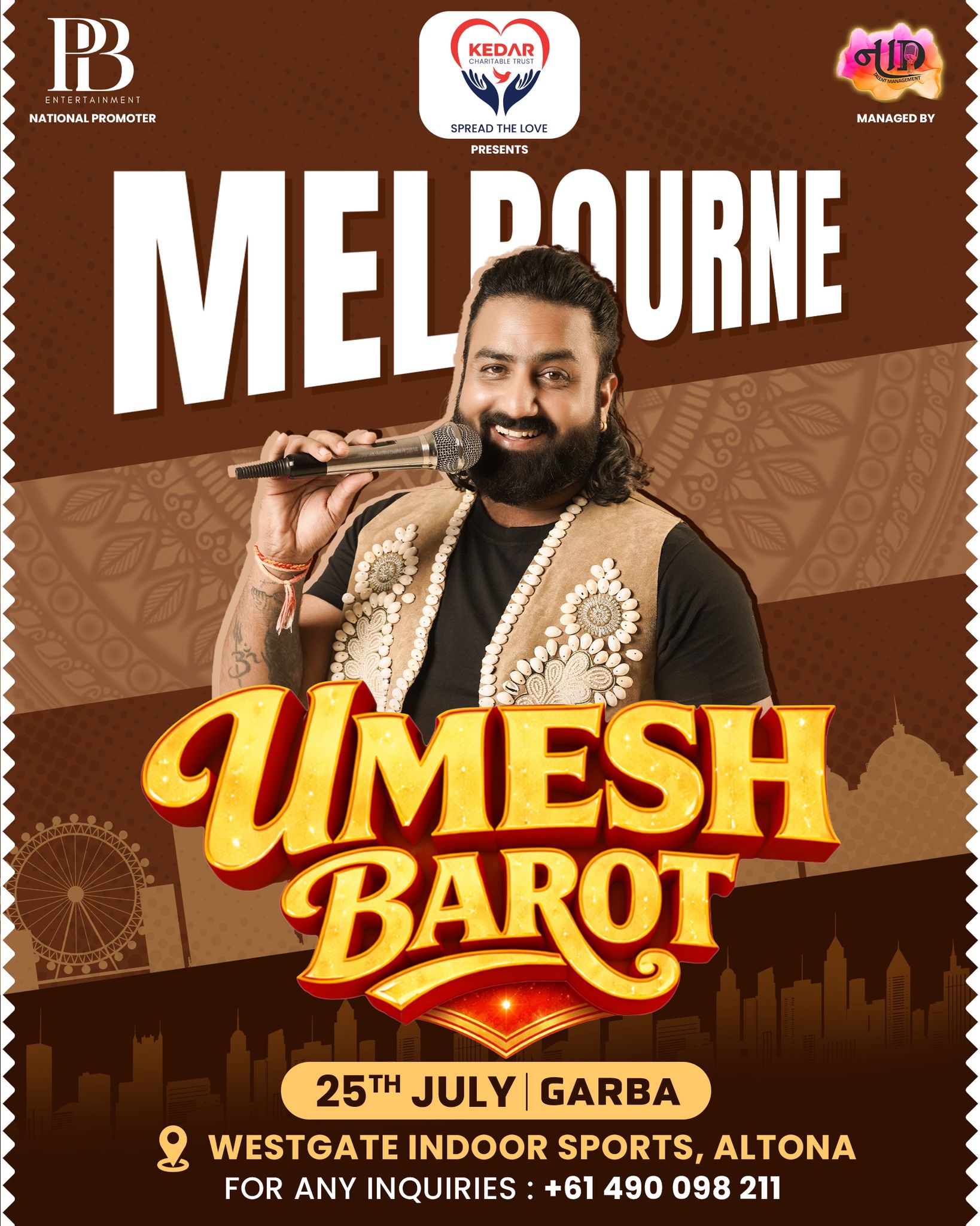 Umesh Barot Garba Night 2026- Melbourne