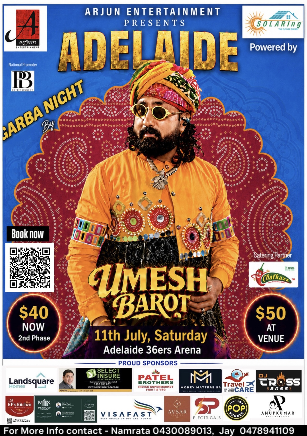 Garba Night with Umesh Barot 2026-Adelaide