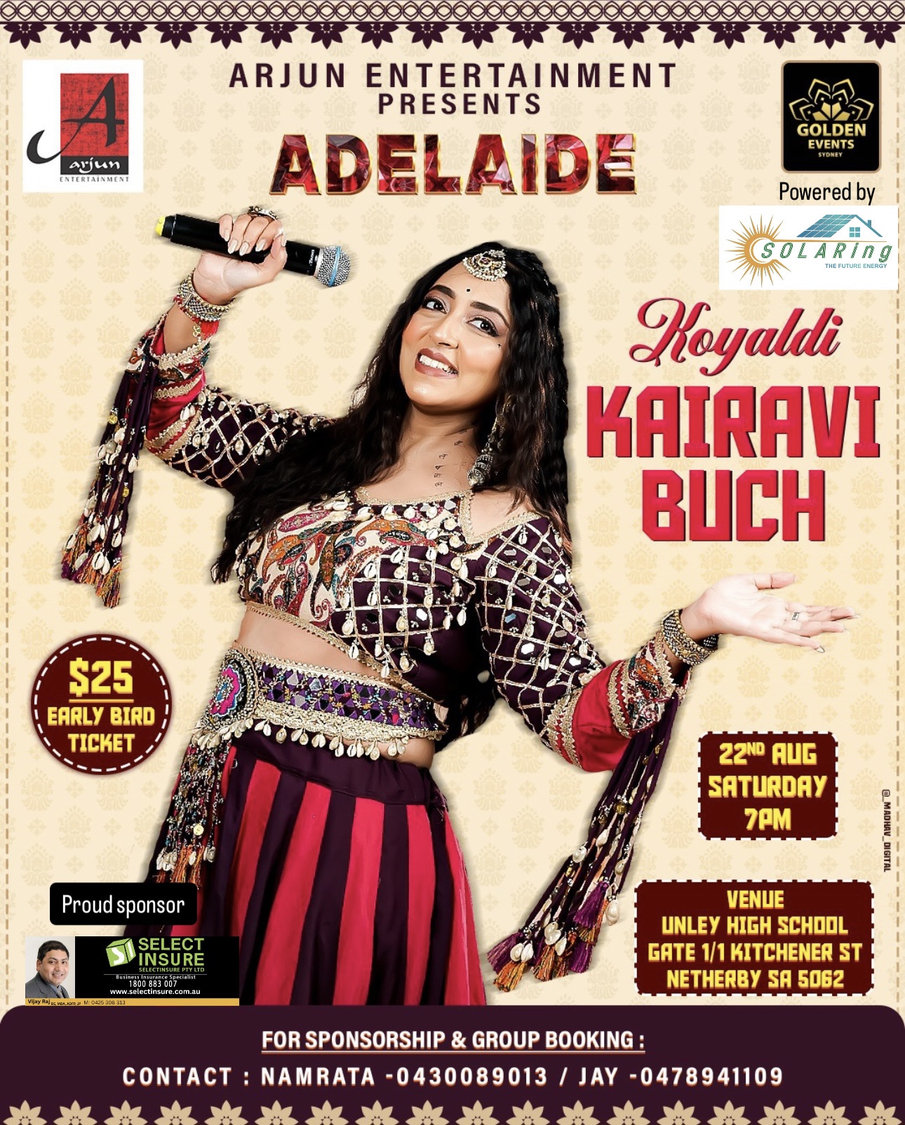 Garba Night With Kairavi Buch- Adelaide