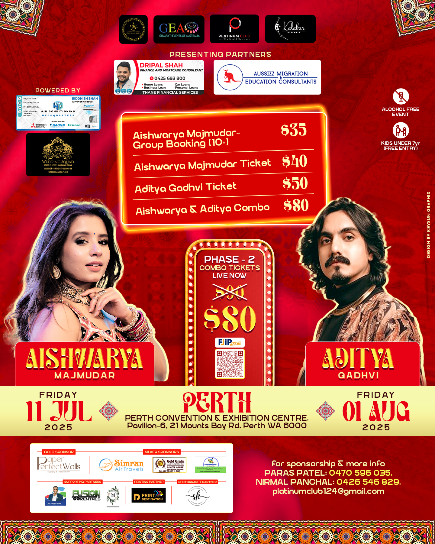 Platinum Club Navratri in Perth 2025