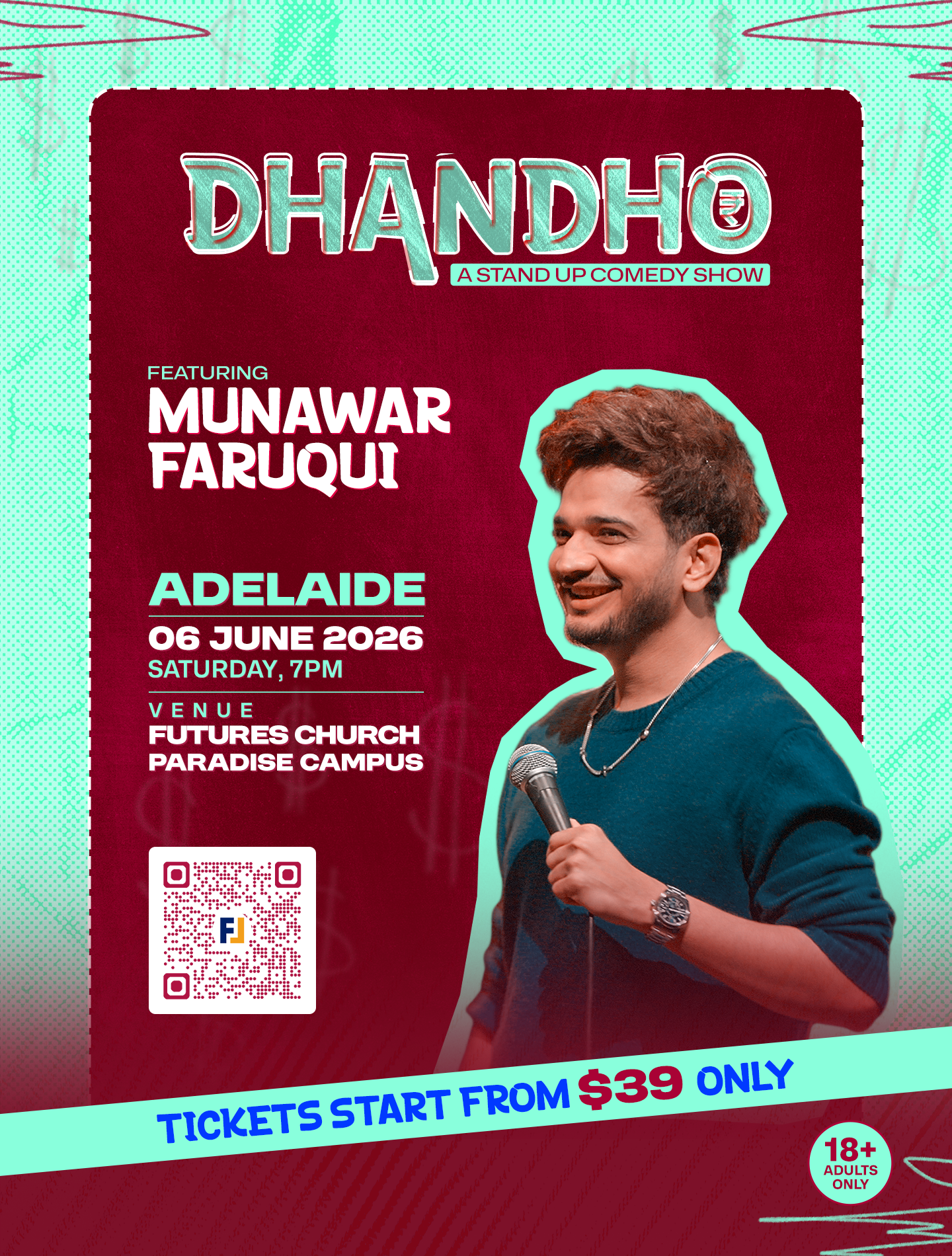 Dhandho Ft. Munawar Faruqui – Adelaide 2026