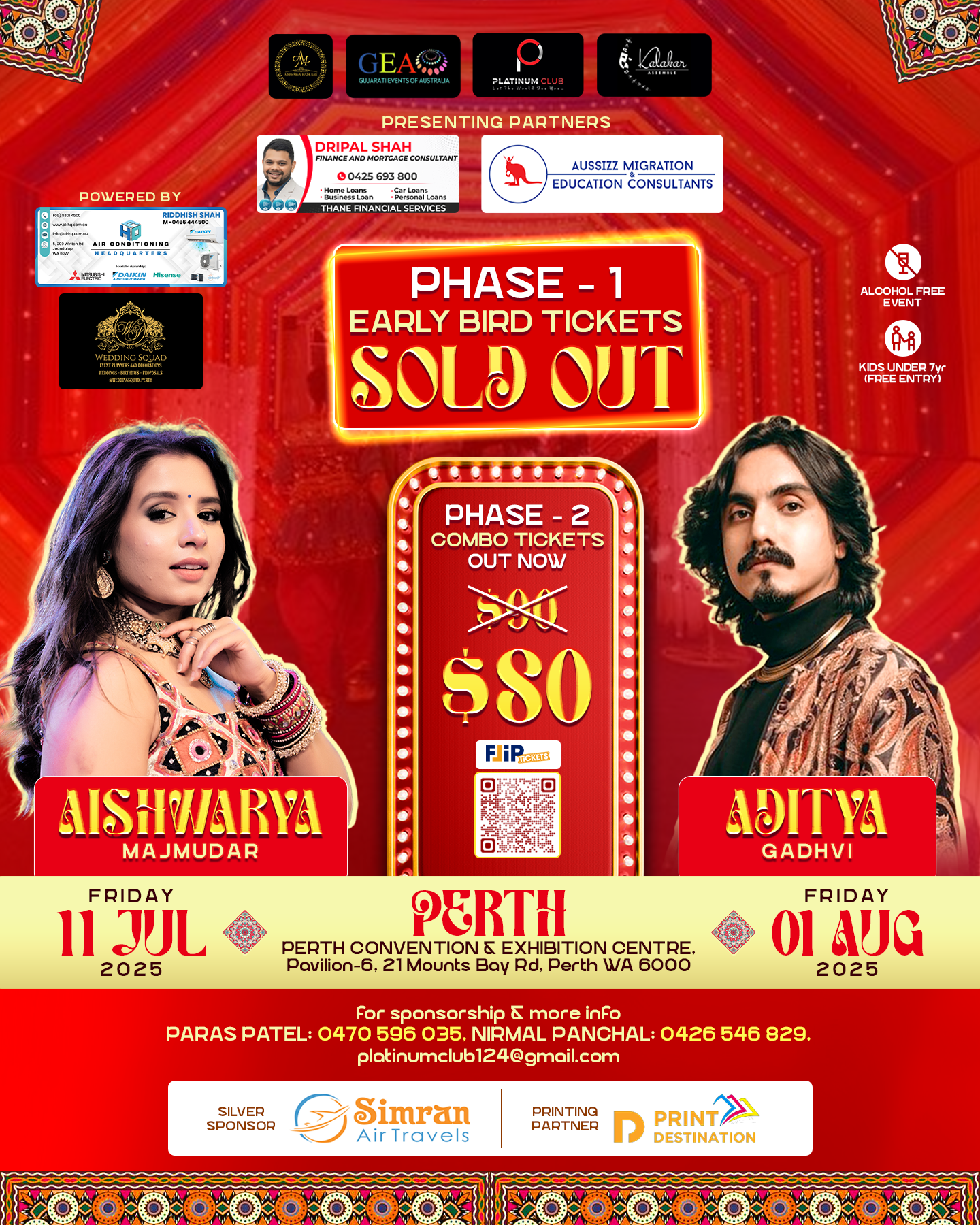 Platinum Club Navratri in Perth 2025