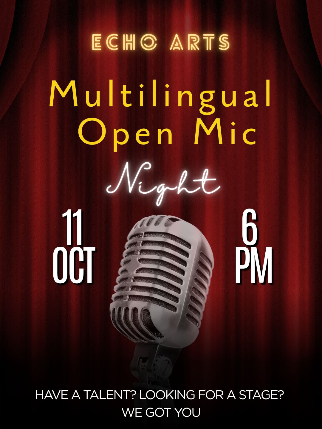 Multilingual Open Mic Night- Adelaide