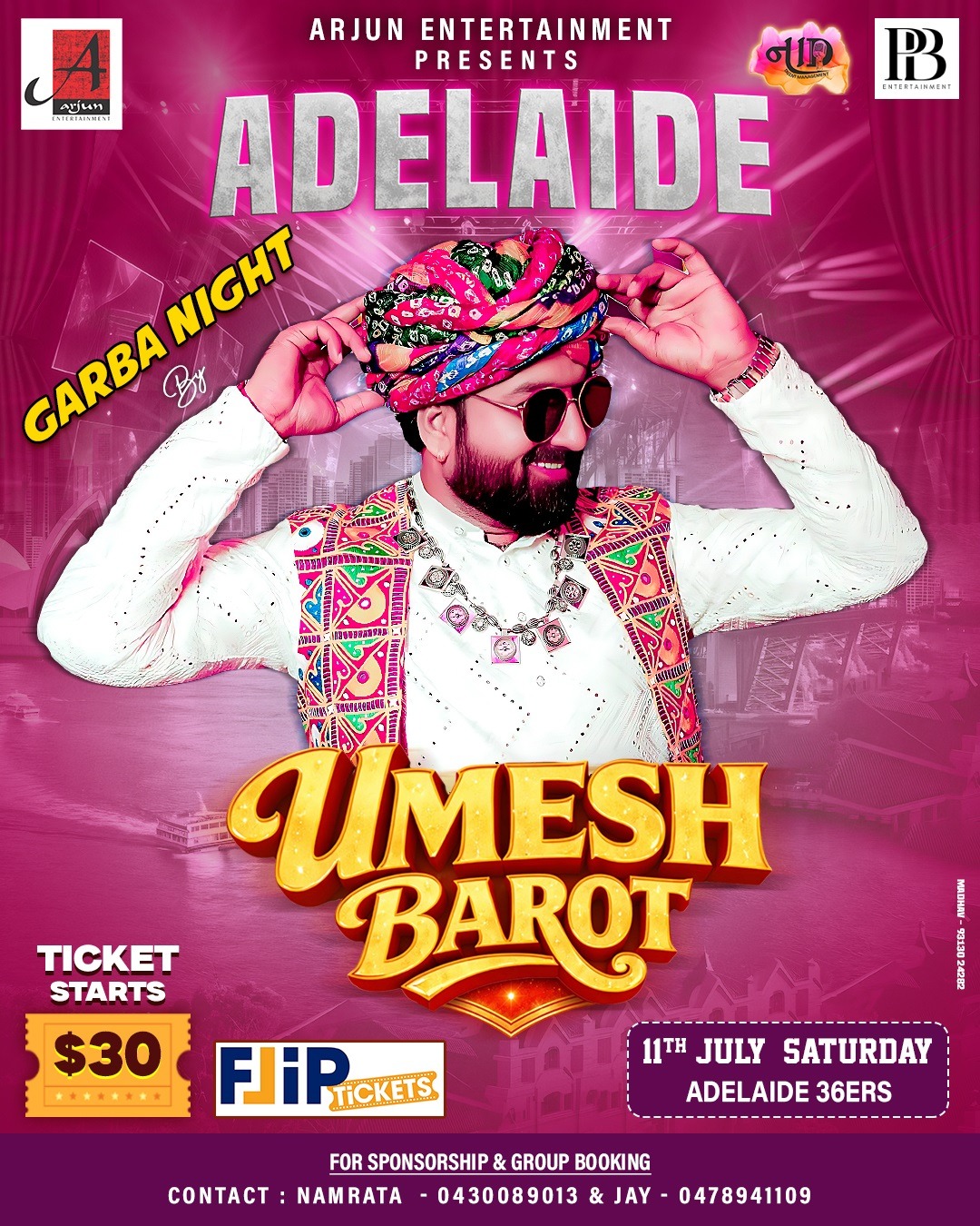 Garba Night with Umesh Barot 2026-Adelaide