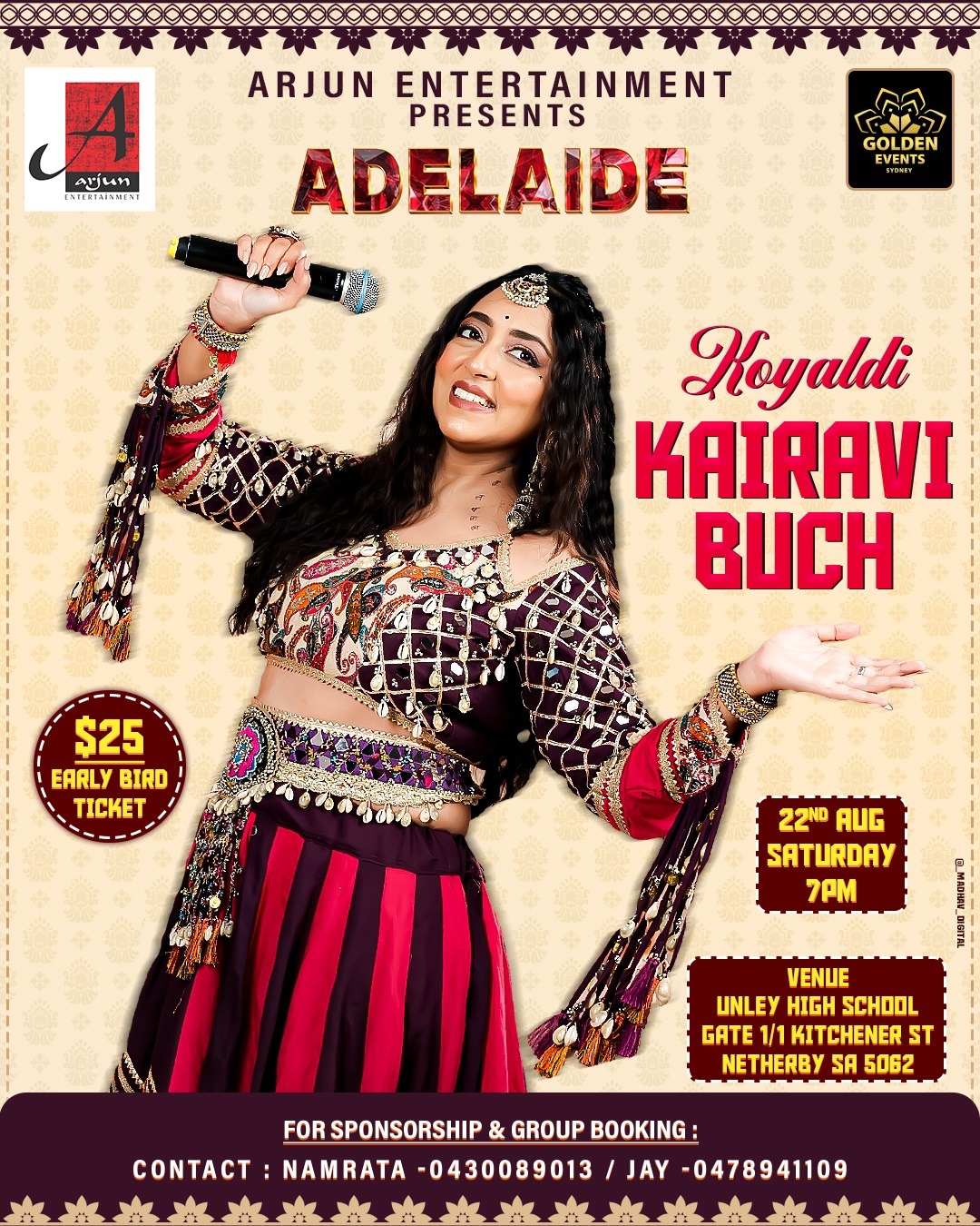 Garba Night With Kairavi Buch- Adelaide