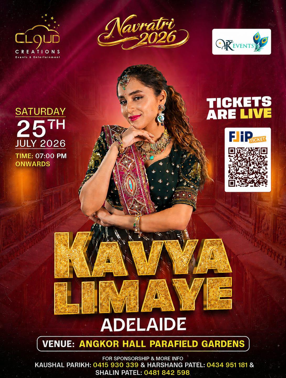 Kavya Limaye Garba in Adelaide 2026